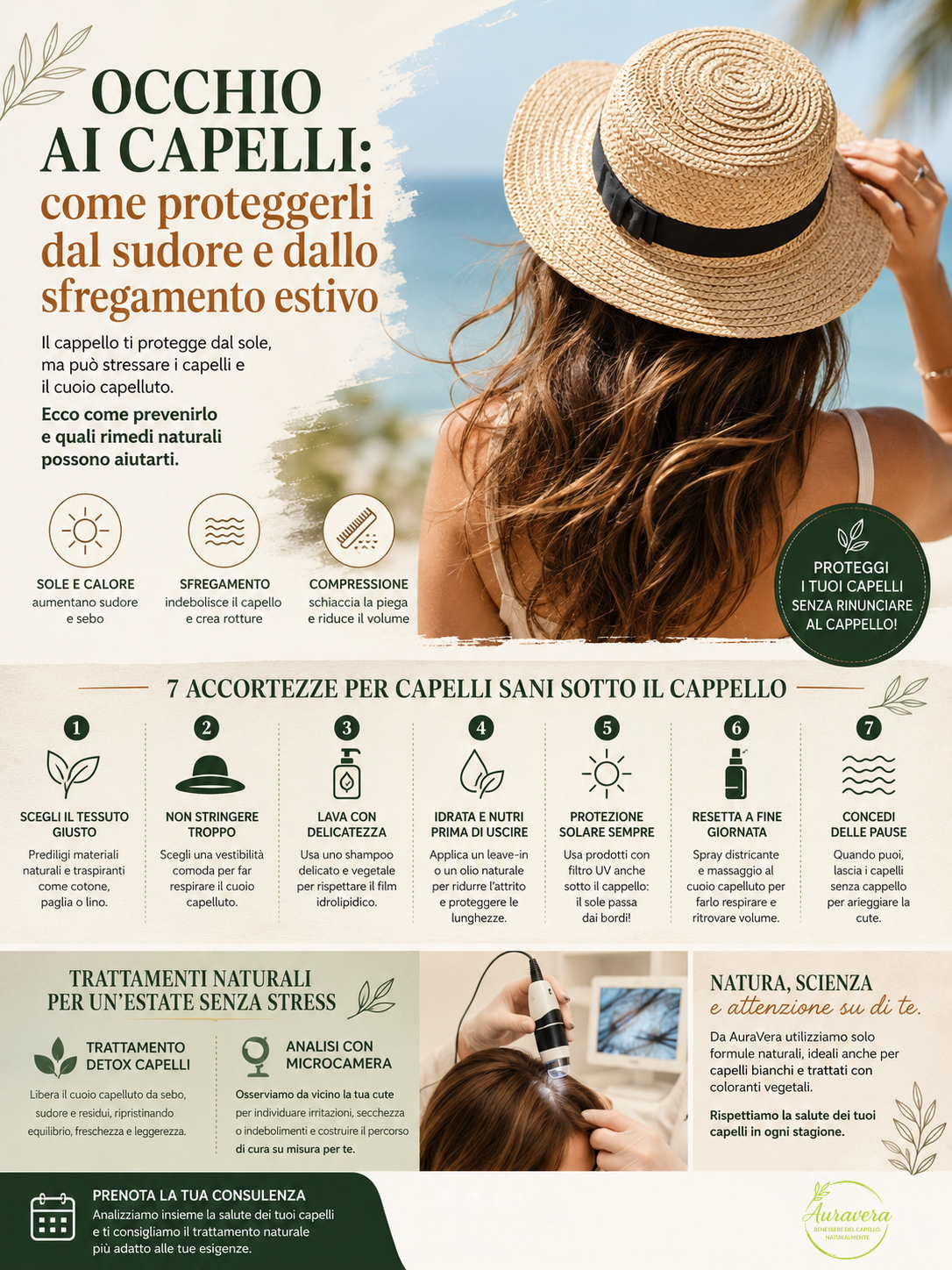 Cuoio capelluto irritato da attrito del cappello in estate
